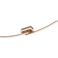 Eglo Lampe de plafond Lungolago LED - bronze - carré