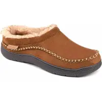 Comfeet Chaussons Homme - Chaussons - Mocassins - Marron - Antidérapant - Taille 44/45 -