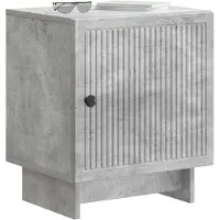 vidaXL Cabinet de chevet 2 pcs Gris béton 43 x 34,5 x 50 cm