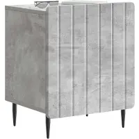 vidaXL Cabinet de chevet Gris béton 43 x 34,5 x 52 cm