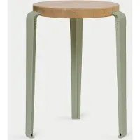 TIPTOE Lou Tabouret en bois Eucalyptus Grey | Solid Oak