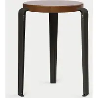 TIPTOE Lou Tabouret en bois Graphite Black | Tinted Oak