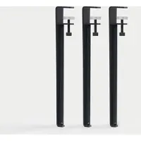 TIPTOE Ensemble de 3 ou 4 Pieds de Table - 43 cm Graphite Black | Set of 3