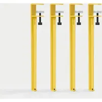 TIPTOE Ensemble de 3 ou 4 Pieds de Table - 43 cm Brioche Yellow | Set of 4