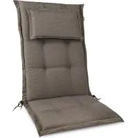 Beautissu Coussin d'appui haut Premium 120 x 50 x 7 cm, taupe