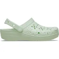 Crocs Classic Floral Cut Out Clogs Vert EU 41-42