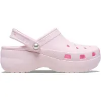 Crocs Sabots Crocs Femme Classic Platform Pearl Clog Pink Milk-Taille 34 - 35