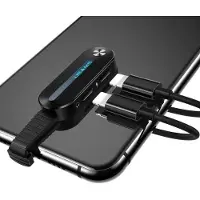 Usams Adaptateur double Lightning avec lumière LED SJ357