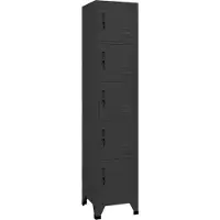 vidaXL Armoire à casiers Anthracite 38x40x180 cm Acier