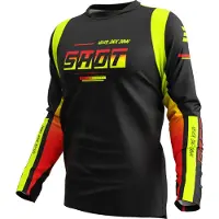 Shot Devo Block Long Sleeve Jersey Noir XL Homme