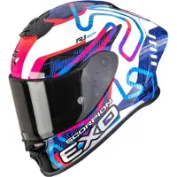 Scorpion Exo-R1 Evo II Air Cornering blanc-bleu-rose L