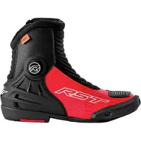 Rst TracTech Evo D3O, bottes courtes perforées ,Noir/Rouge Néon ,41 EU