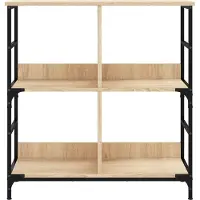 vidaXL Bibliothèque chêne sonoma 78,5x33x188,5 cm bois d'ingénierie