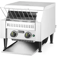 Hendi Grille-pain à convoyeur en acier inoxydable avec vitesse réglable et 2240 W