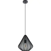 Eglo Lampe pendante Ø 33cm Dolwen Noir - Japandi