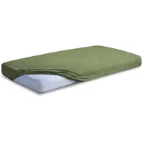 Matex Drap-housse - - Frotte Premium - 180x200x20 cm - Vert - 82% coton/18% polyester