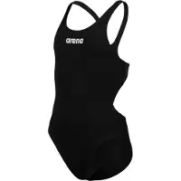 Arena Team Tech Solid Swimsuit Noir 12-13 Years Fille