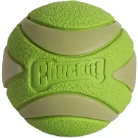 Chuckit! Max Glow Ultra Squeekerbal Groen (Jouet à mâcher pour chiens, Jouet de balle pour chiens)