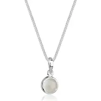 Elli Chaîne 'Mondstein' argent / blanc cassé