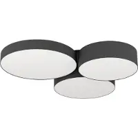 Eglo Plafonnier LED Barbano-Z 3 lumières - noir