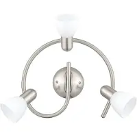 Eglo Spot DAKAR 1 3 ampoules nickel satiné