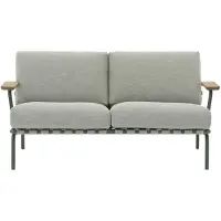 Muuto Settle Canapé 2 Places Ribbed Weave 2| Dark Green