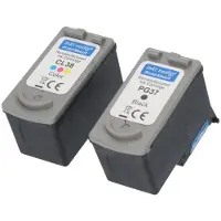 PrintAbout Cartouche compatible pour Canon PG-37 / CL-38 - Noir + 3 couleurs - Multipack