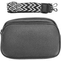 INF Sac à bandoulière en cuirPolyuréthaneLe noir