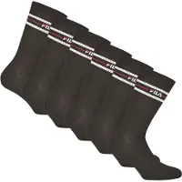 FILA Chaussettes unisexe Chaussettes Paquet de 6 femme - Noir - 43 / 46