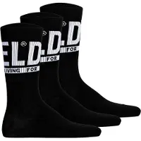 Diesel Chaussettes 'SKM-Ray' gris clair / noir