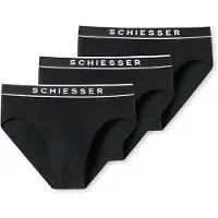 Schiesser Slip noir / blanc