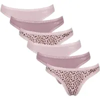 Sloggi String marron / brun foncé / rose