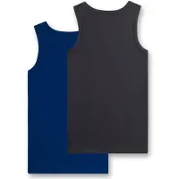 Sanetta Maillot de corps bleu / bleu foncé / gris foncé / noir