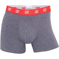 Cr7 - Cristiano Ronaldo Boxers bleu foncé / gris chiné / rouge clair / blanc