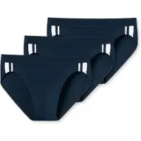 Schiesser Slip 'Rio' bleu foncé / blanc
