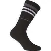 Diadora Chaussettes de sport gris / noir / blanc