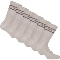 FILA Chaussettes unisexe Chaussettes Paquet de 6 femme - Gris - 39 / 42