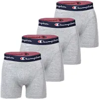 Champion Boxers bleu marine / gris clair / rouge sang / blanc
