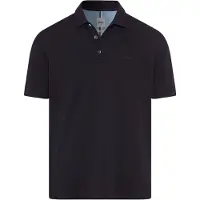 Brax Polo bleu foncé à manches courtes et 3 boutons