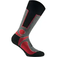 Rohner Chaussettes gris / rouge / noir