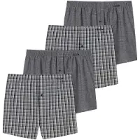Schiesser Boxers gris / blanc
