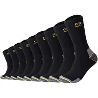 Camano Chaussettes 'Work' jaune d'or / gris chiné / noir