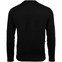 Armani Exchange pour homme. XM000364AF12308UC001 T-shirt noir à manches longues (S), Casuel, Coton, Manche longue