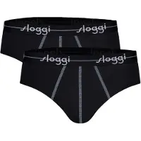 Sloggi Slip 'Blue Start' bleu fumé / noir / blanc