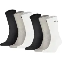 Puma Chaussettes de sport gris / noir / blanc