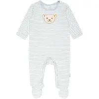 Steiff Barboteuse / body beige / bleu clair / jaune / blanc