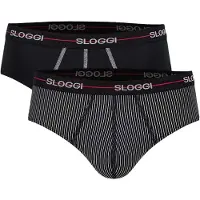 Sloggi Slip rouge / noir / blanc