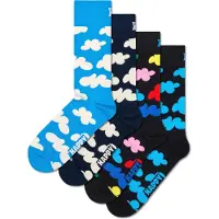 Happy socks Cloudy Gift Set Crew Socks 4 Pairs Bleu,Noir EU 41-46 Homme,Femme