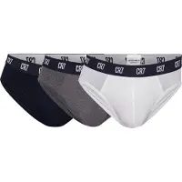 Cr7 - Cristiano Ronaldo Slip bleu nuit / gris chiné / blanc