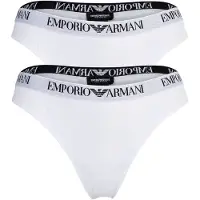 Emporio Armani String noir / blanc